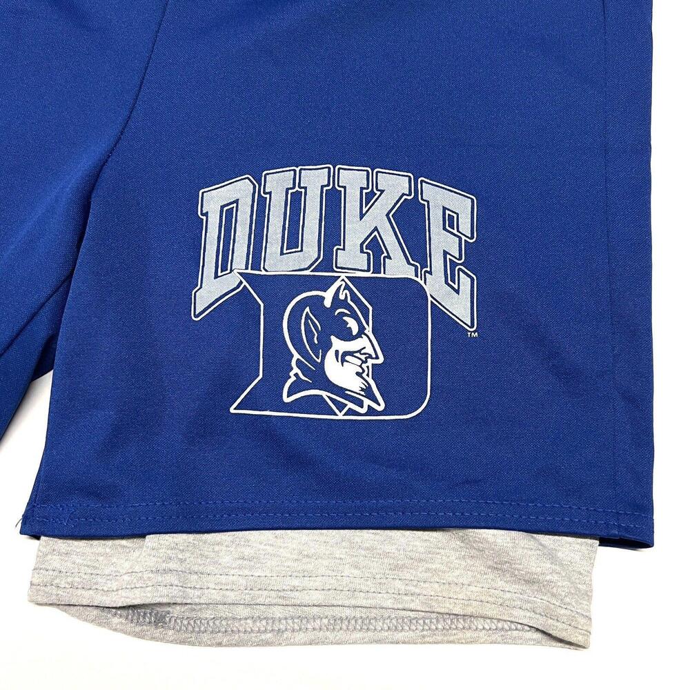 Vintage Duke University Blue Devils Dodger Sweat Shorts Lined Sz XL Made In USA - Picture 2 of 11